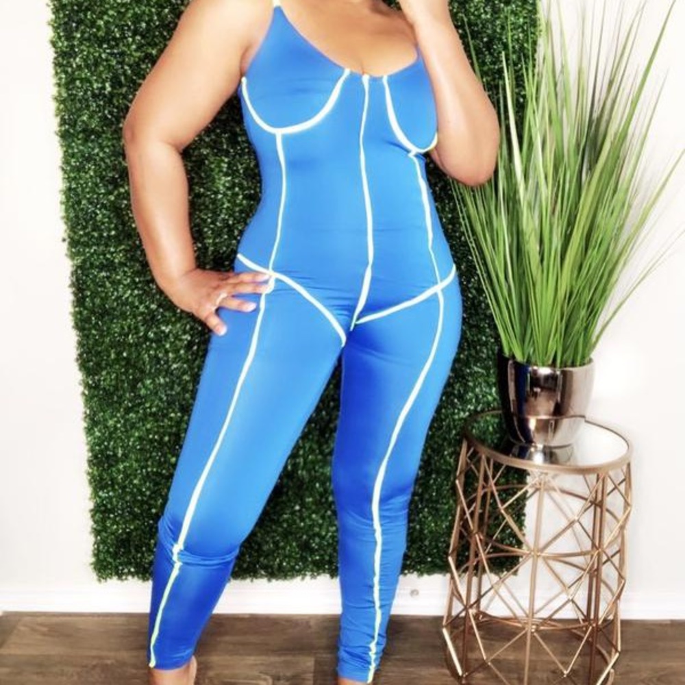 Neon Contrast Jumpsuit